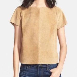 NWOT Faux Suede Shirt
